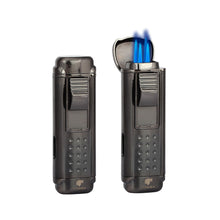 Load image into Gallery viewer, Metal Cigar Lighter 4 Red Flame Jet Torch
