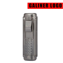 Load image into Gallery viewer, Metal Cigar Lighter 4 Red Flame Jet Torch
