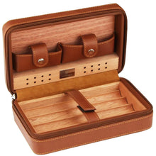 Load image into Gallery viewer, Portable Cedar Wood Cigar Humidor Box
