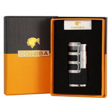 Load image into Gallery viewer, Cigar Lighter Butane 3 Torch Jet Flame
