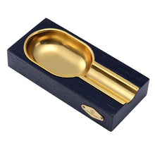 Load image into Gallery viewer, Cigar Gold Plated Cigar Ashtray
