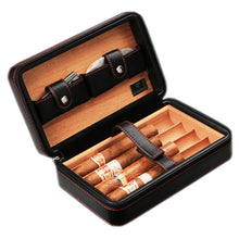 Load image into Gallery viewer, Cigar Case Holder Zipper Leather
