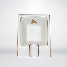 Load image into Gallery viewer, Black Ceramic Cigar Ashtray
