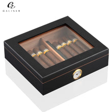 Load image into Gallery viewer, Cedar Wood Cigar Travel Humidor Box
