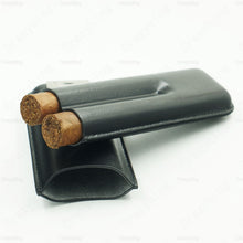 Load image into Gallery viewer, Leather Travel Cigar Case Holder 2 Tube
