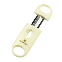 Load image into Gallery viewer, Plastic V Cut Stainless Steel Blade Cigar Cutter
